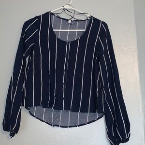 Love, Fire Brand New Navy & White top